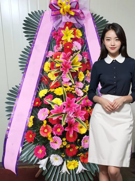 경기교총웨딩하우스 3단화환 기본형