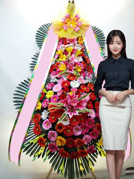 경기교총웨딩하우스 3단화환 고급형